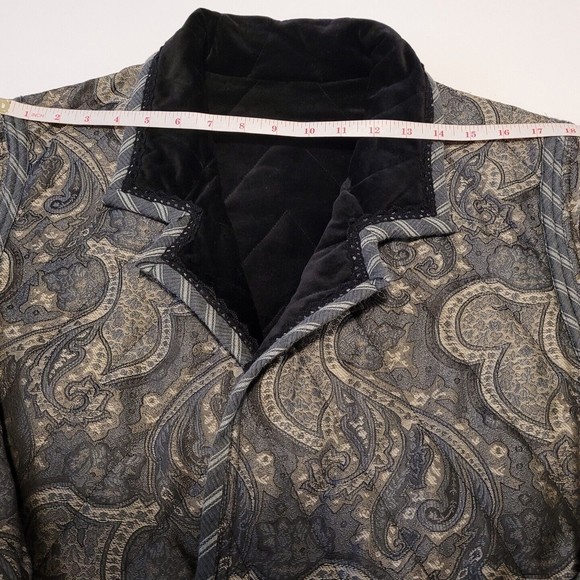 Koos of Course! Patterned Jacquard Quilted Reversible Jacket Womens Sz Small - Picture 12 of 16